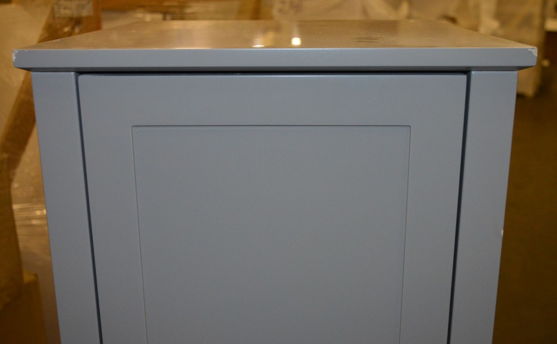 1 x Camberley Tall Bathroom Storage Unit - H1400xW400xD400mm - Contemporary Grey Finish - Unused - Image 11 of 11