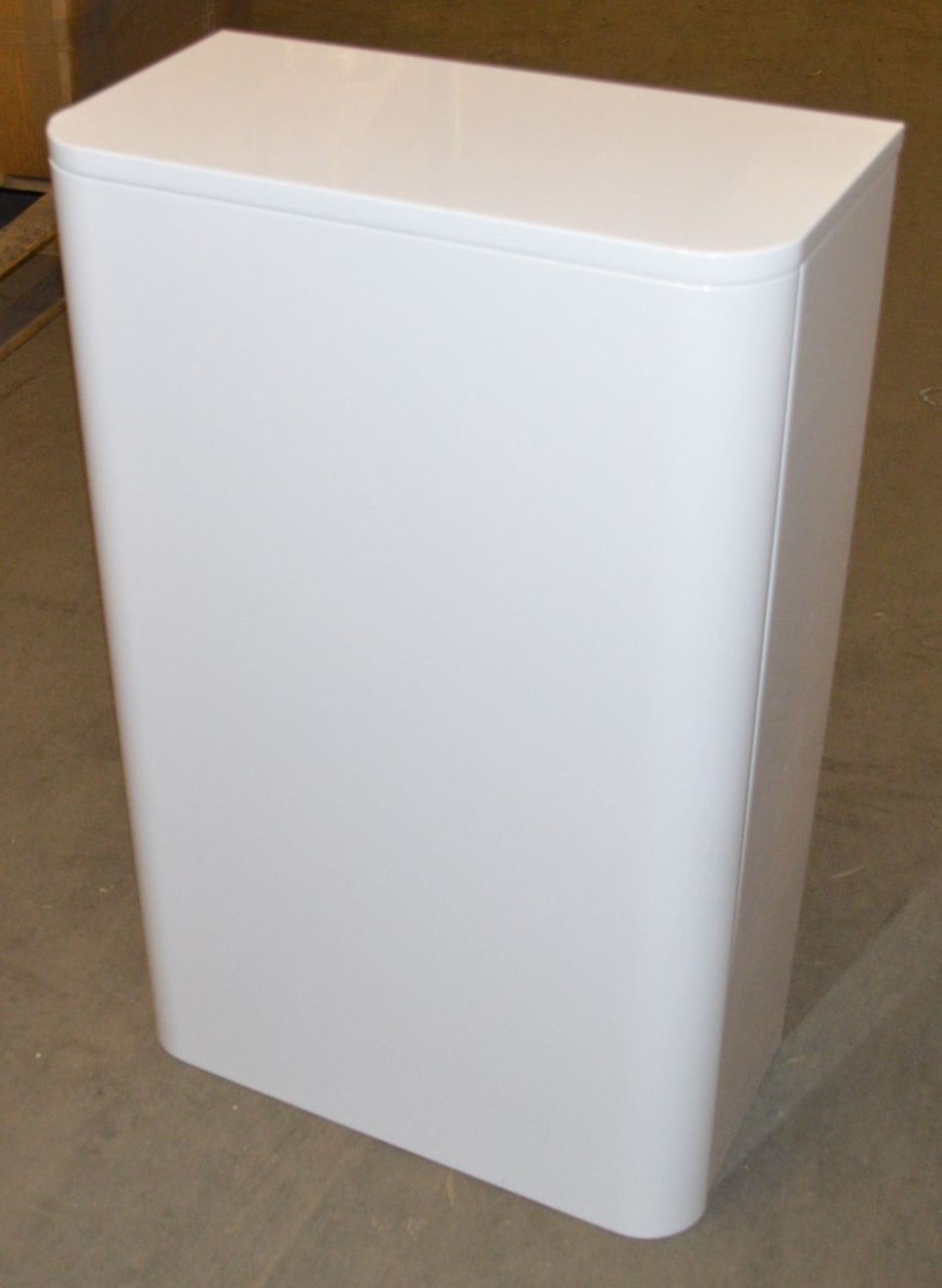 1 x Sky Back to Wall Toilet Cabinet - White Gloss - CL190 - Ref BR103 - Location: Bolton BL1 - - Image 5 of 5