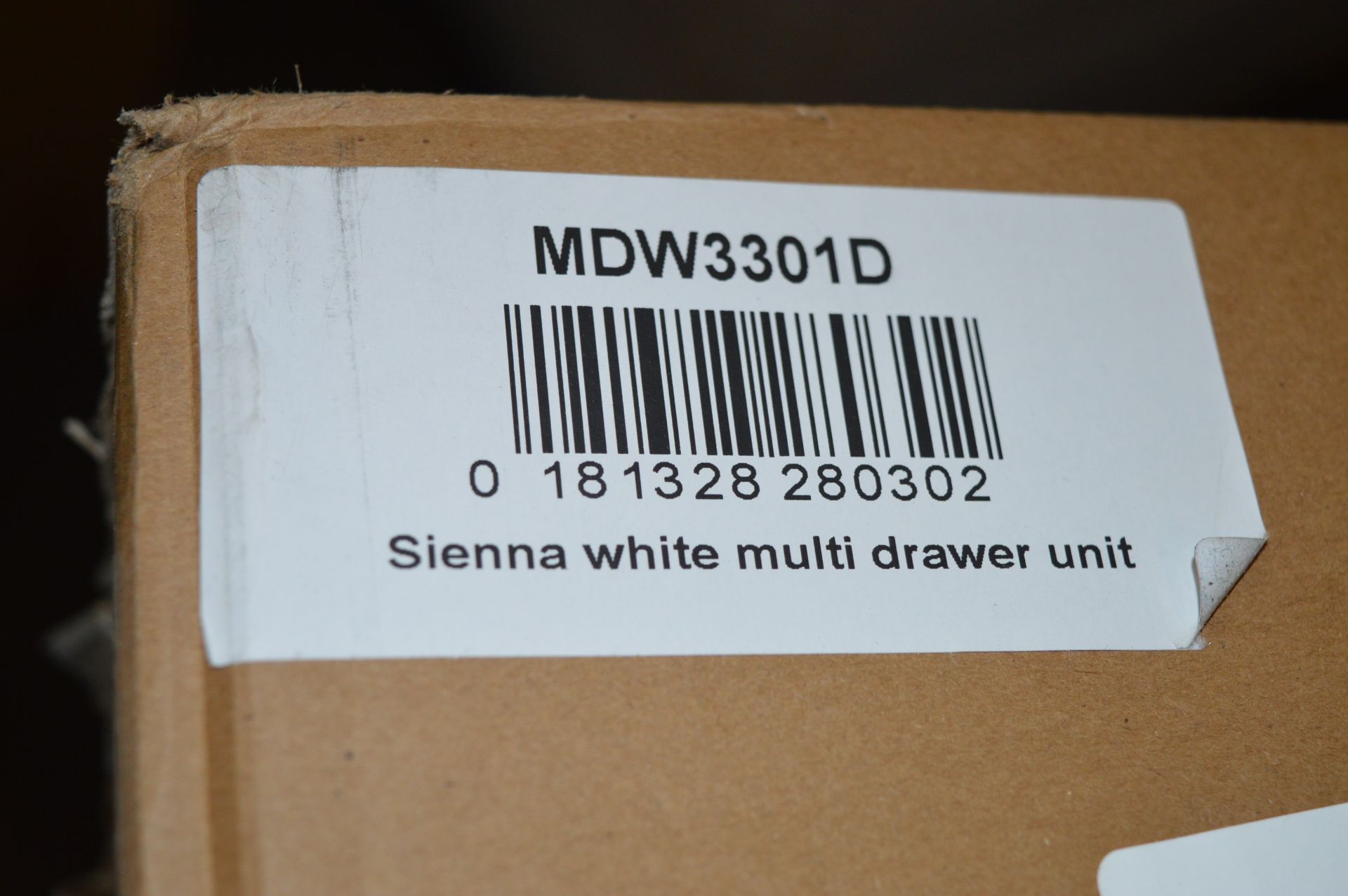 1 x Sienna White Gloss Multi Drawer Bathroom Unit - Soft Close With Chrome Handles - 250mm Width - - Image 5 of 6