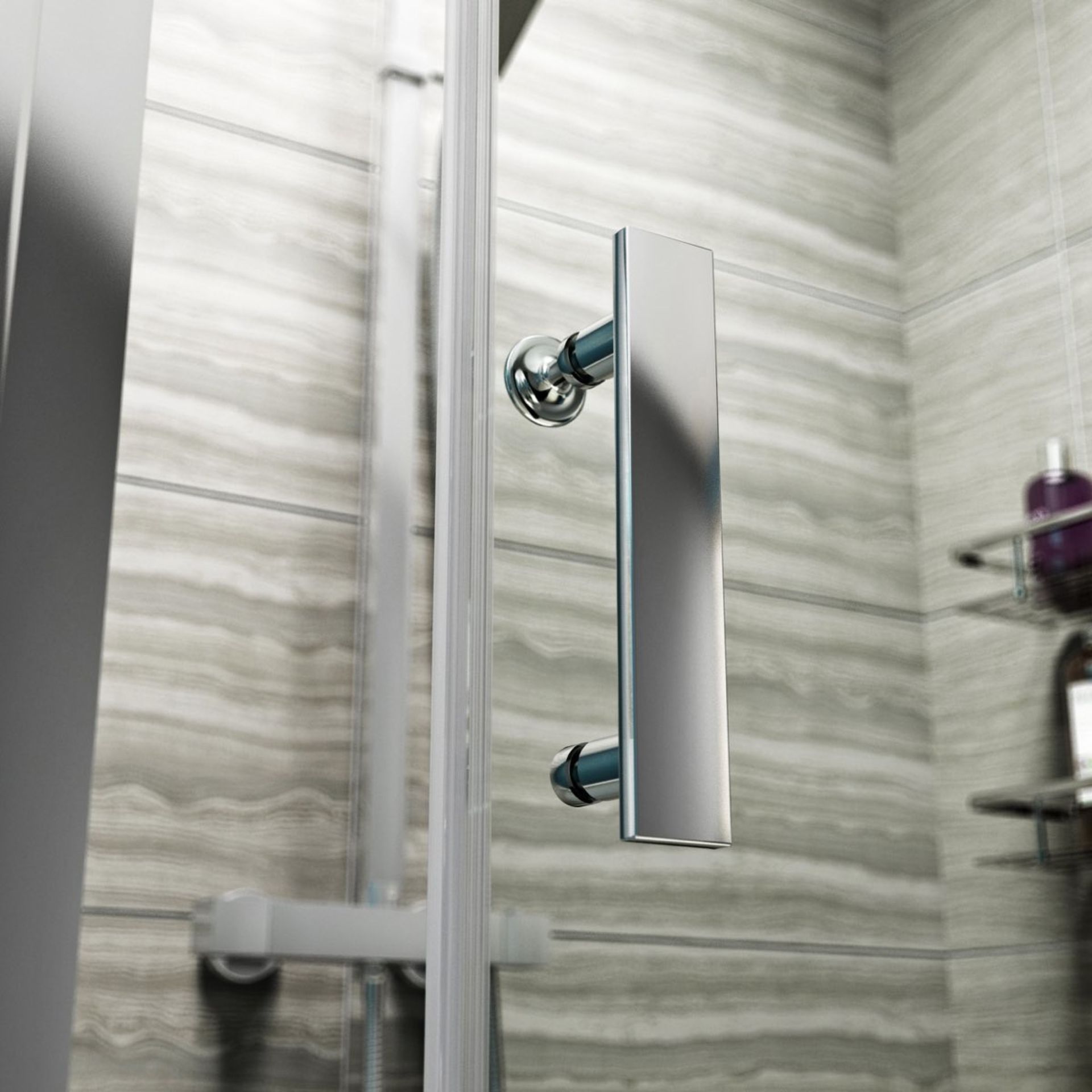 1 x 1400mm Framed Sliding Shower Door Enclosure - Includes 8mm Framed 1400mm Sliding Shower Door, - Image 8 of 9