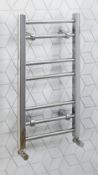 1 x Clarity Bathroom Towel Rail 700x400mm - Chrome Finish - Unused Stock With Fittings - CL190 - Ref