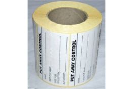20,000 x Put Away Control Labels - Stickers to Clarify Name, Date Put Away, Date For Collection &