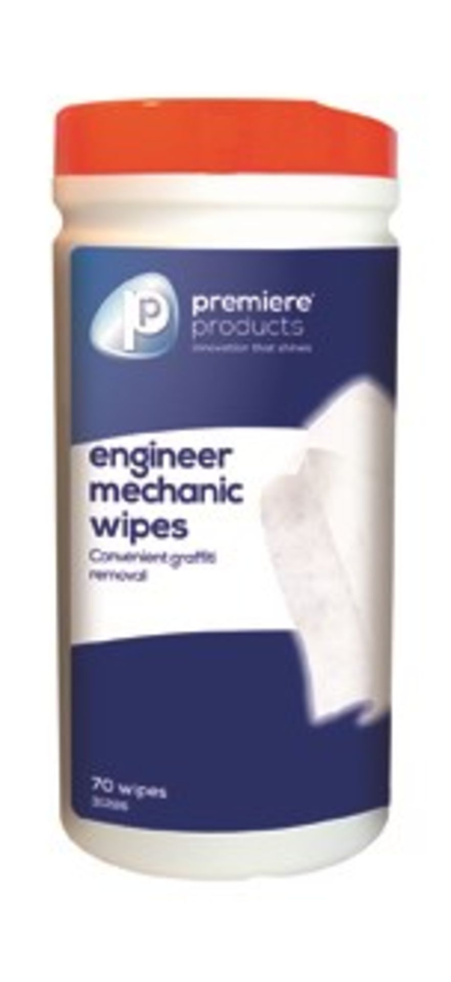 1 x Premiere Engineer and Mechanic Wipes - Heavy Duty Hand Cleaning Wet Wipes - Premiere