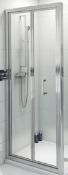 1 x 700mm Bifold Shower Door - Unused Stock - CL190 - Ref BR110 - 700x1850x4mm - Location: Bolton