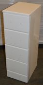 1 x Sienna White Gloss Multi Drawer Bathroom Unit - Soft Close With Chrome Handles - 250mm Width -