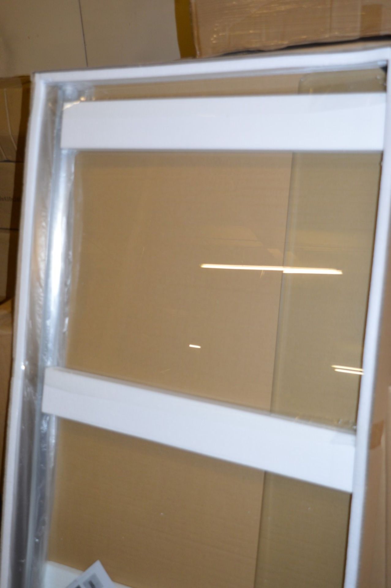 1 x Vogue Bathrooms OPTIONS Bathscreen - Size 850x1400MM - Polished Chrome - 4mm Clear Glass - - Image 2 of 3