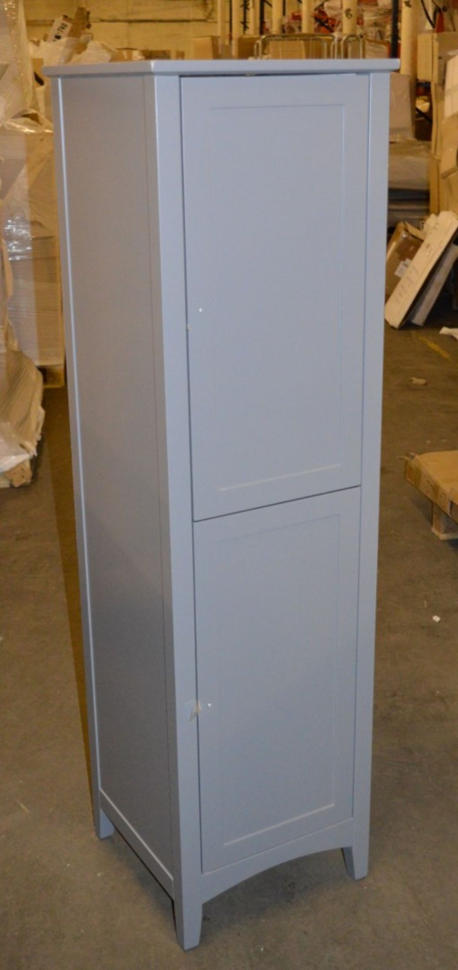 1 x Camberley Tall Bathroom Storage Unit - H1400xW400xD400mm - Contemporary Grey Finish - Unused - Image 3 of 11