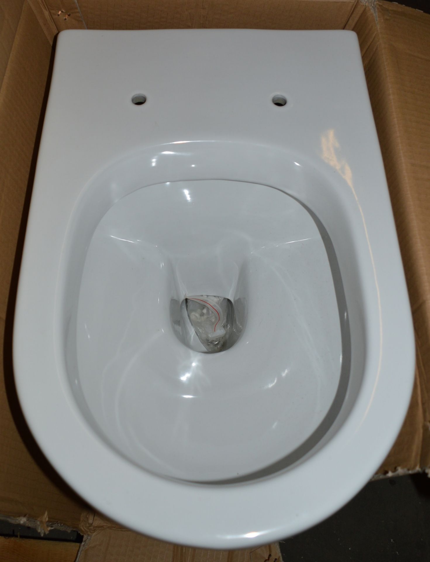 1 x Back to Wall WC Toilet Pan - Unused Stock - CL190 - Ref BR053 - Location: Bolton BL1
