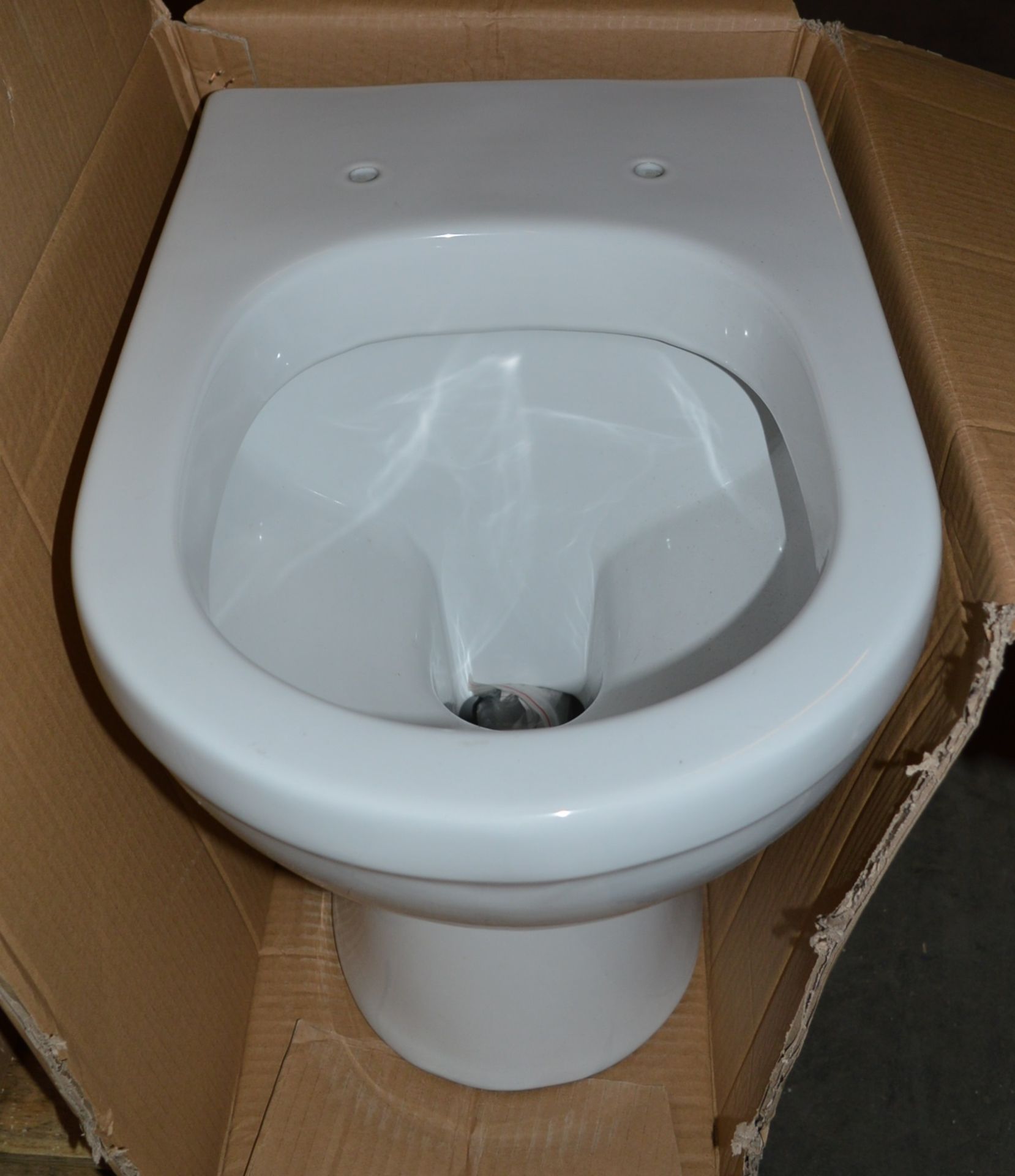 1 x Back to Wall WC Toilet Pan - Unused Stock - CL190 - Ref BR053 - Location: Bolton BL1 - Image 2 of 3