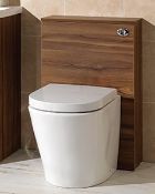 1 x Smart Plan Back to Wall Toilet Unit With Toilet Pan - Walnut Finish - Unused Stock - CL190 - Ref