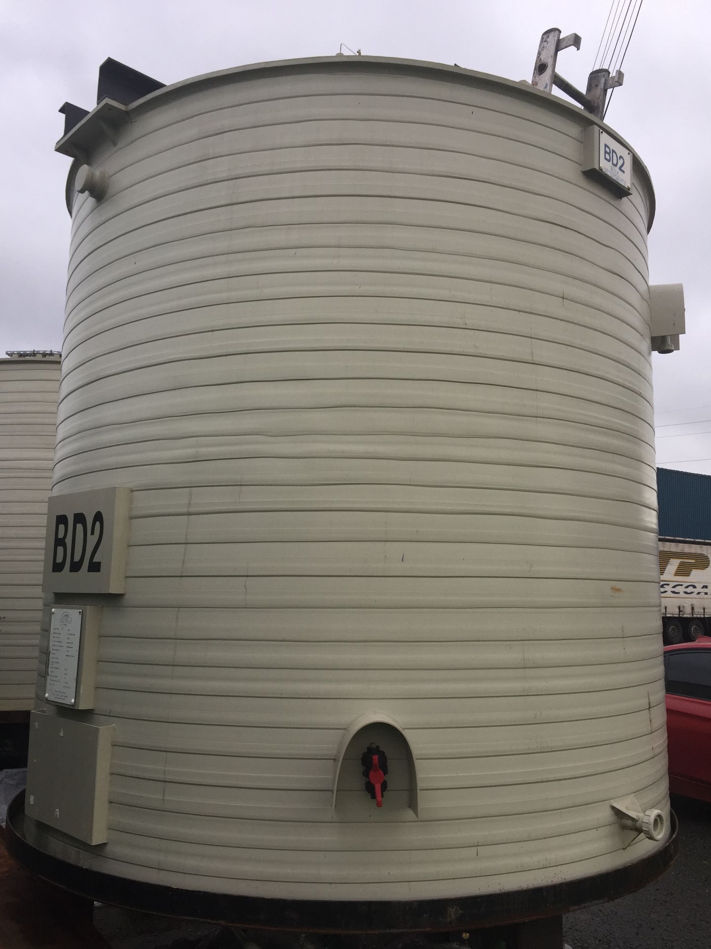 1 x BD2 12,000 Litre Polypropelene Chem Resist Tank - Location: Oldham Has been used for holding