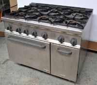 1 x Fagor Six Burner Gas Oven Range (CG-761 BR SM) - Ref NCE011 - CL178 - Location: Altrincham