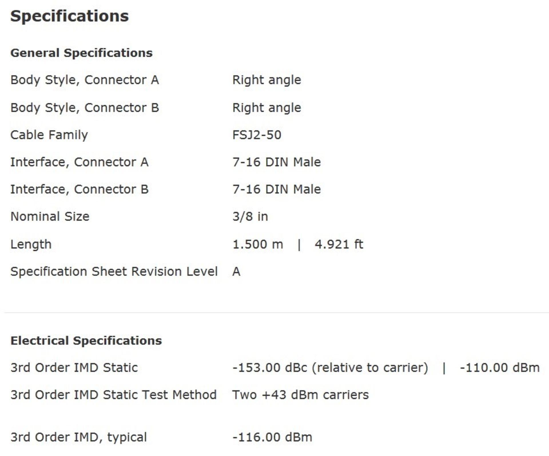 5 x Andrew Solutions Commscope SureFlex Jumper with Interface Types 7-16 DIN Male and 7-16 DIN - Image 8 of 8