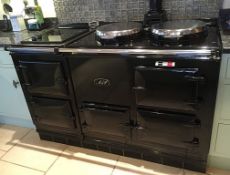 1 x Aga Range (4 door) with Electric Aga Fitted Electric Halogen Hob - Dimensions: Width 148 x Depth