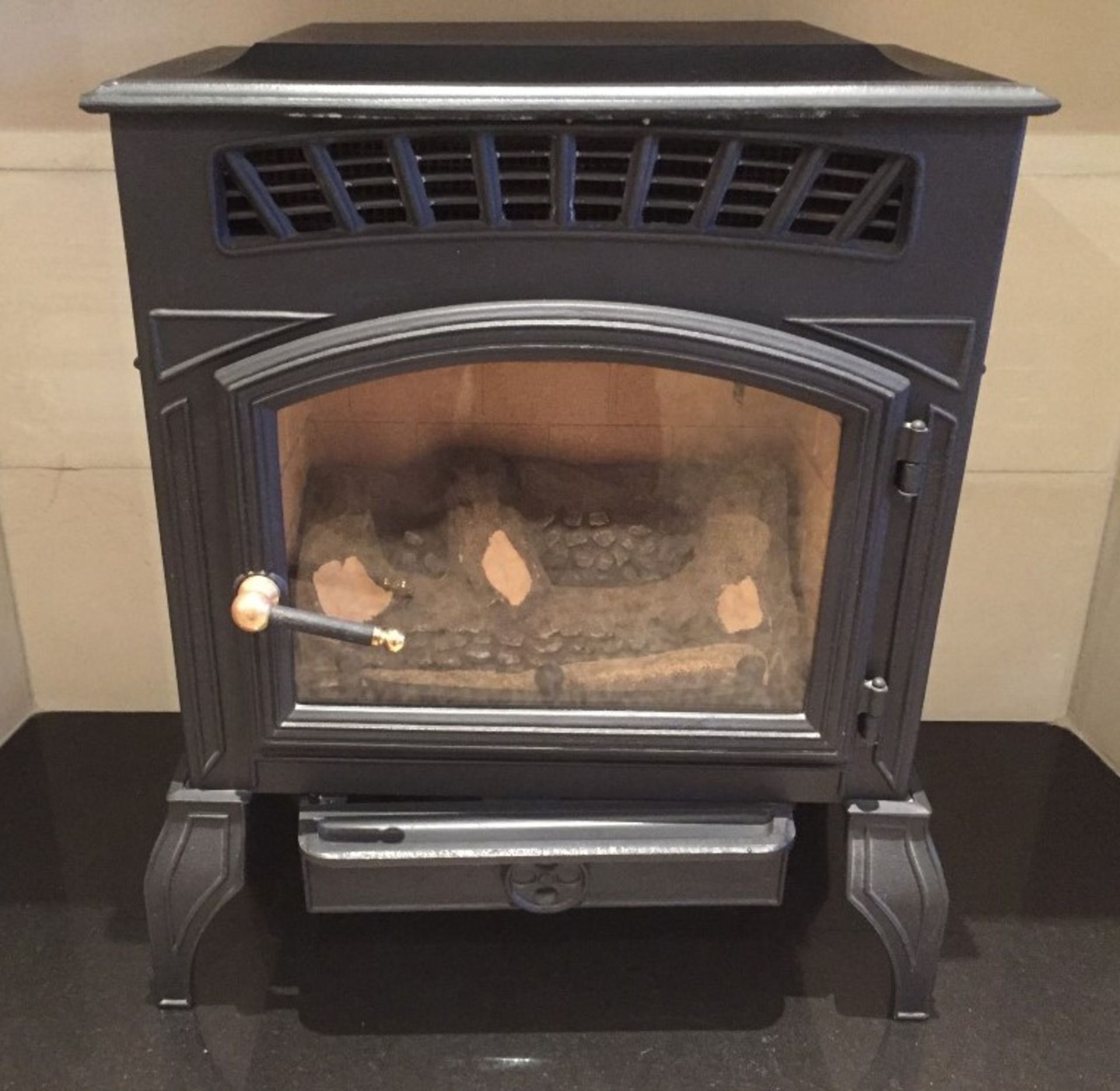 1 x Cast Iron Gas Fire - Dimensions: Width 54 x Depth 30 x Height 62cm - Preowned In Good Working - Image 3 of 16