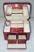 1 x "AB Collezioni" Italian Genuine Suede-Lined Luxury "Epoque" Jewellery Box (E130B) - Ref: LT000 -