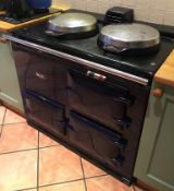 1 x 2-Oven Oil-fired AGA Range Cooker - Features Both A Roasting Oven And A Simmering Oven - Colour: