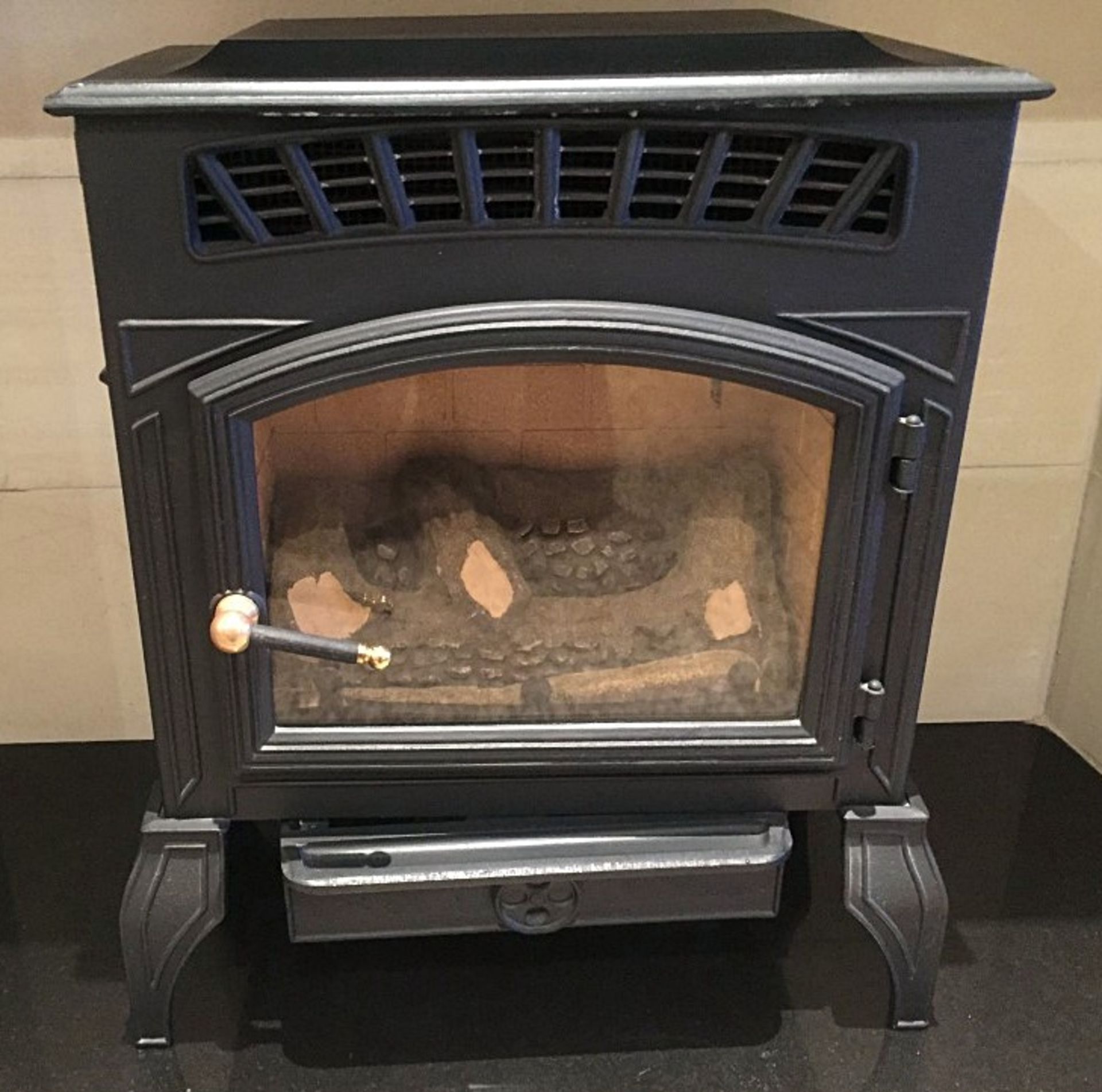 1 x Cast Iron Gas Fire - Dimensions: Width 54 x Depth 30 x Height 62cm - Preowned In Good Working