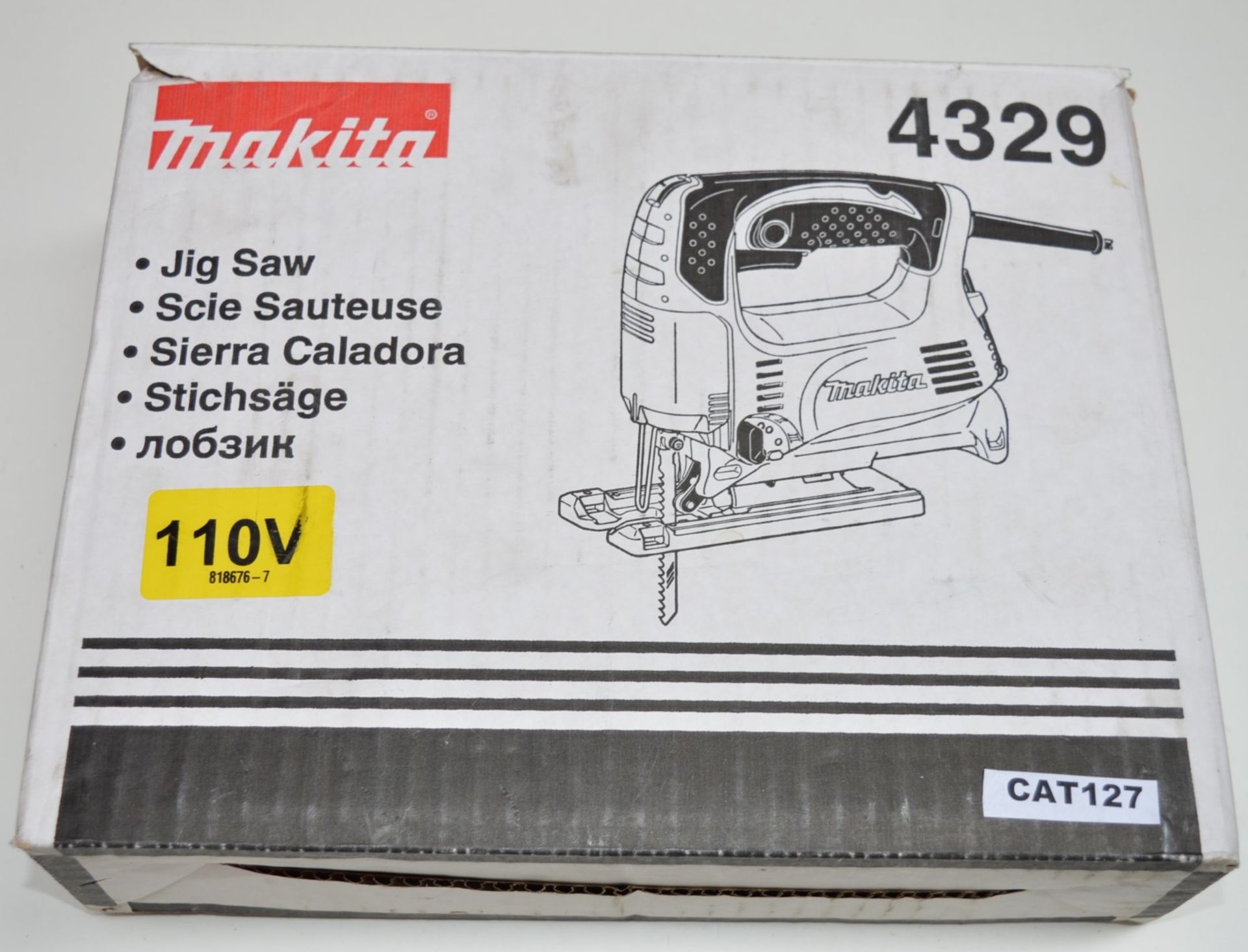 1 x Makita 4329 Professional Variable-Speed Corded Jigsaw 1100V - Boxed With Instructions - Hardly - Image 2 of 3