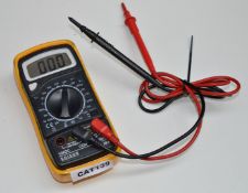 1 x Edison DM383 10ADC Multimeter With Probes - CL300 - Ref CAT139 - Location: Altrincham WA14