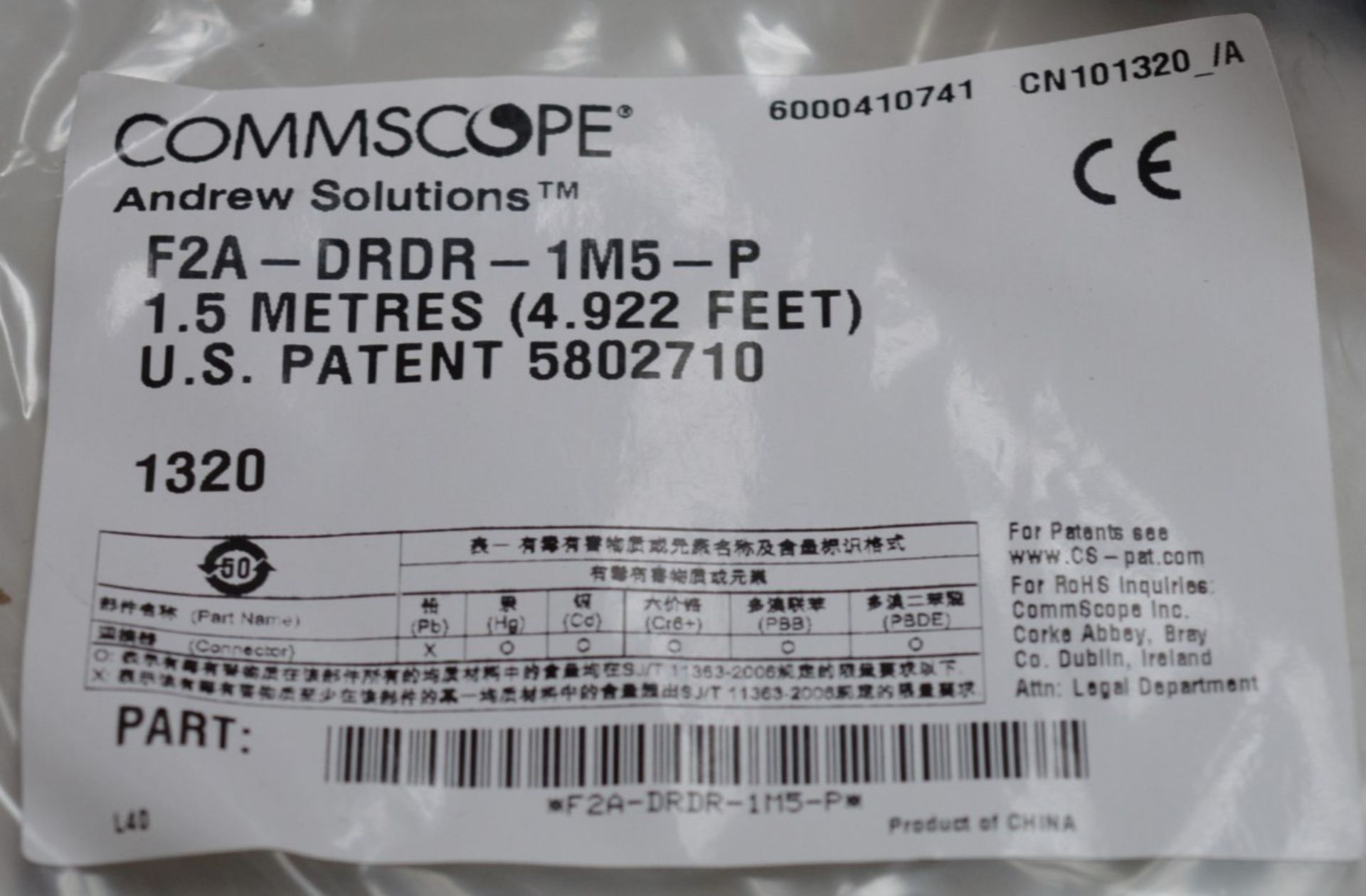 5 x Andrew Solutions Commscope SureFlex Jumper with Interface Types 7-16 DIN Male and 7-16 DIN - Image 5 of 8