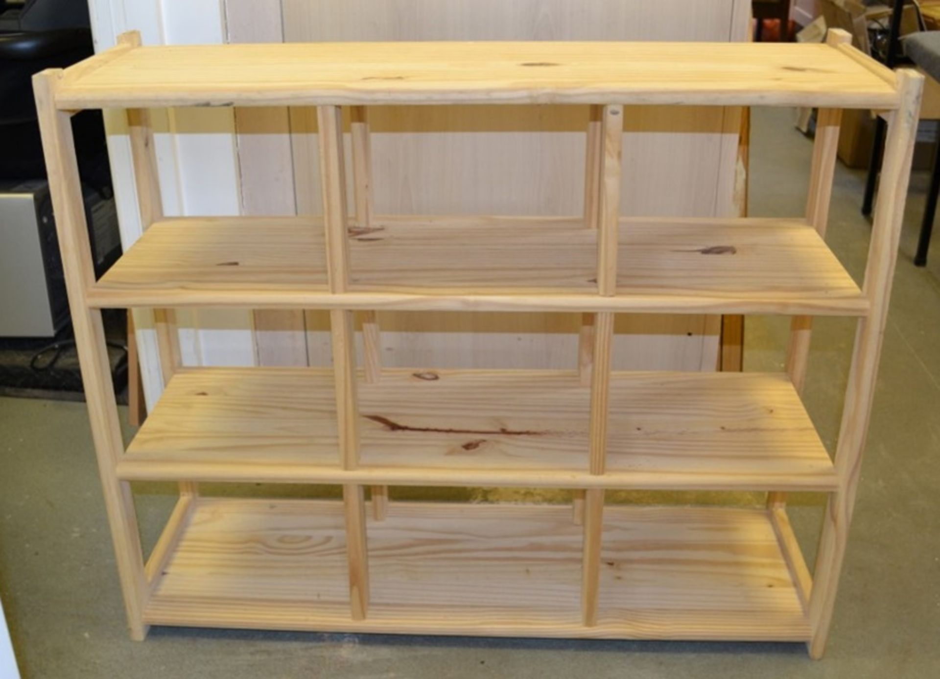 1 x Wooden Shoe Rack - From A Clean Manor House Environment In Good Condition - Dimensions: W84 x