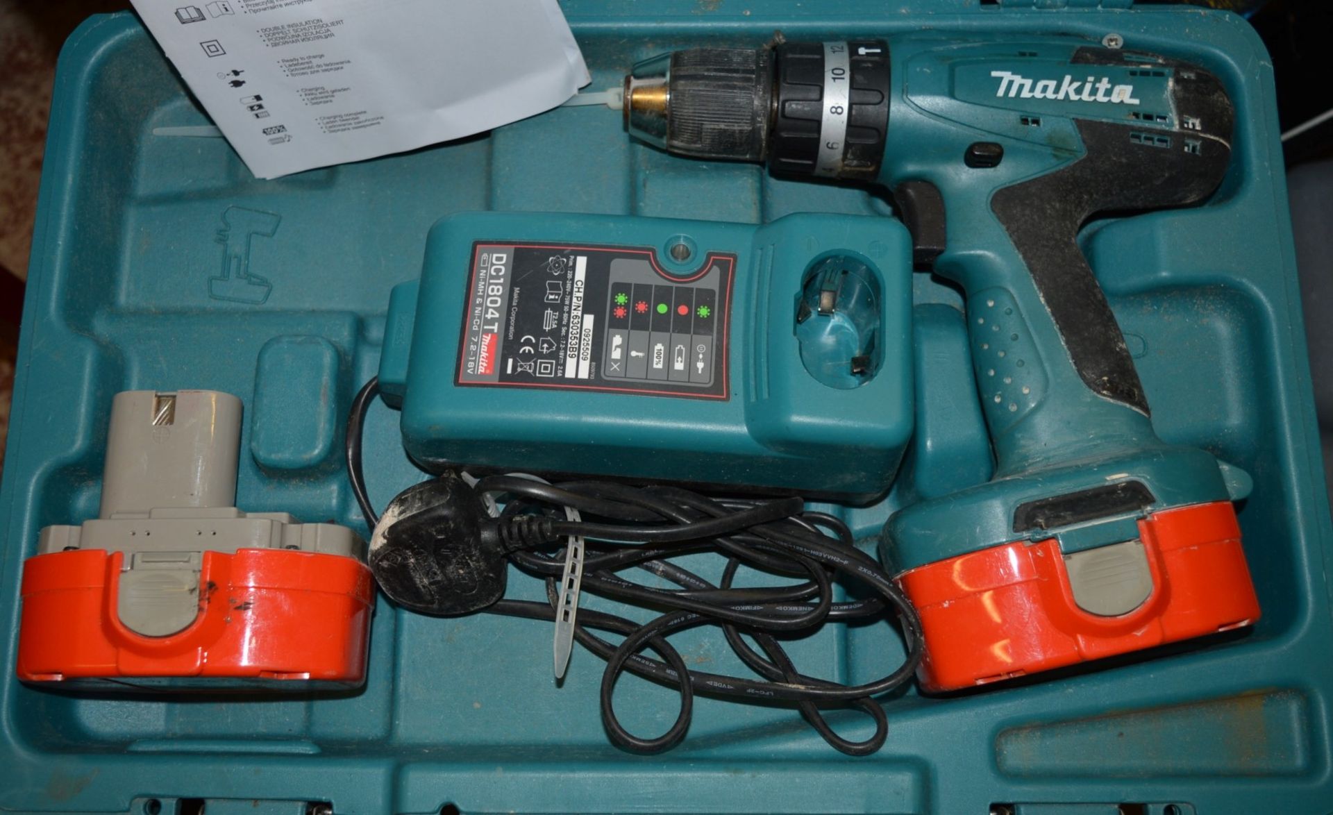 1 x Makita Cordless Hammer Drill - Model 8391D - Includes Case, Charger and Two Batteries - Ref: