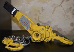 1 x King Premier L8 Lever Hoist - 750kg Capacity - 1.5 Meter - 6x18 Chain - Ref: KH055 / SHD - CL168