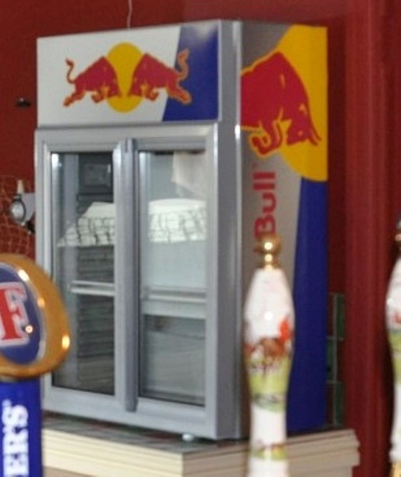 1 x Red Bull Display Fridge - Preowned In Very Good Condition - Dimensions: D36 x W62 x H92cm - Ref:
