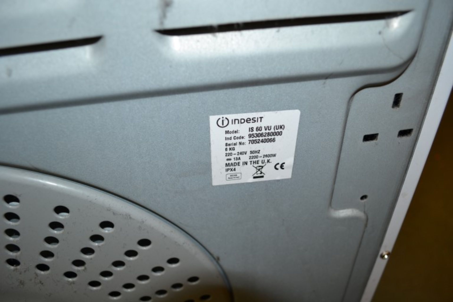1 x Indesit Tumble Dryer (ModeL: IS60 VU) - From A Clean Manor House Environment In Good Working - Image 2 of 6