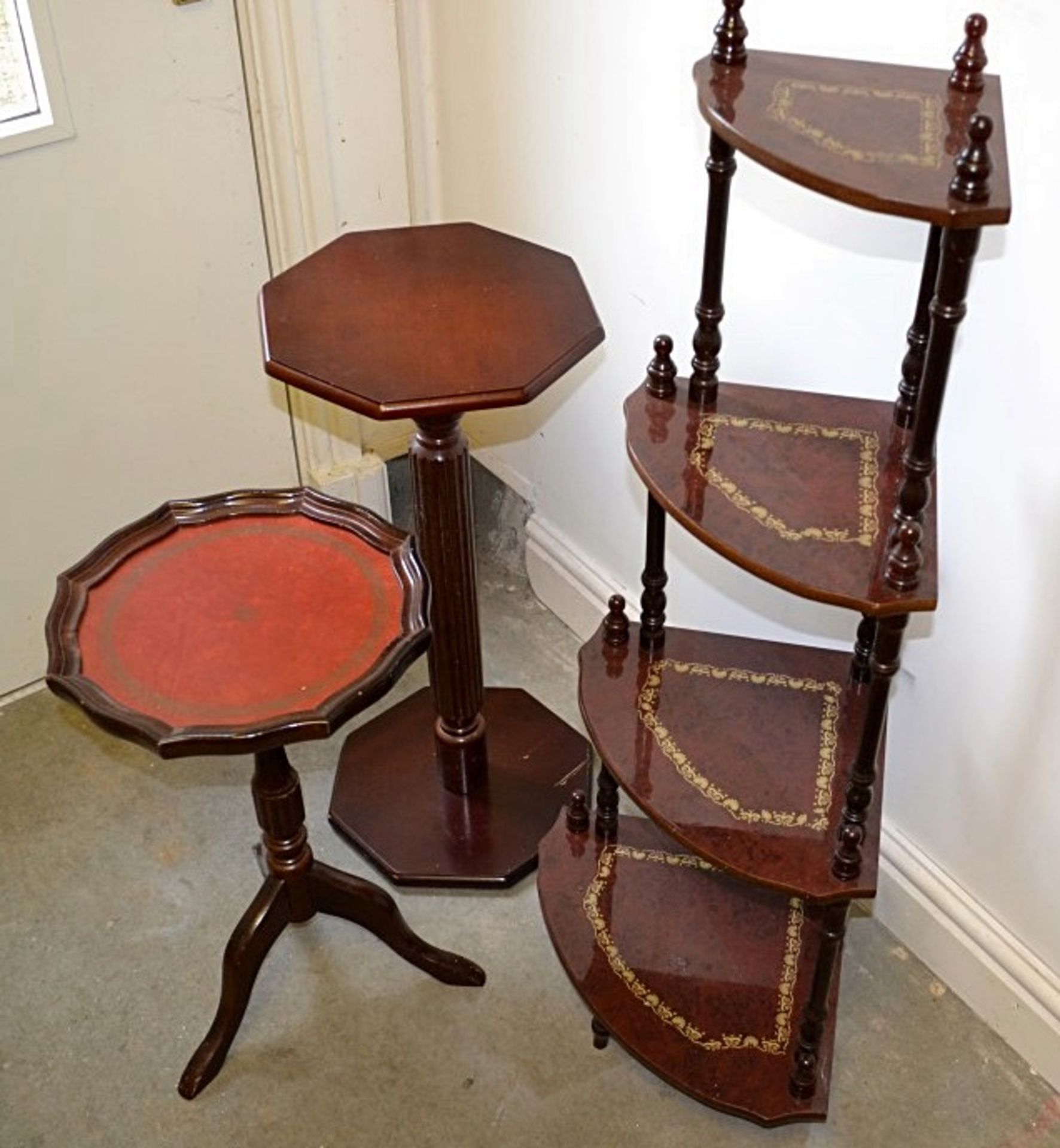 3 x Assorted Plant Stands - From A Clean Manor House Environment In Good Conditions - Sizes Vary
