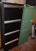 2 x Filing Cabinets With Contents - Contents Include Various Paints and More - Ref: KH050 / SHD -
