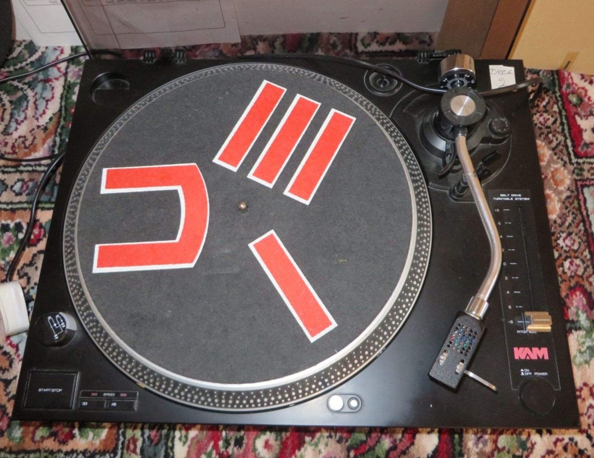 A Pair Of KAM Branded Full Manual Belt Drive Turntables / Decks - Both Preowned In Working Condition - Image 3 of 5