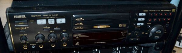 1 x RSQ MV-333 TRIPLE TRAY CD/CDG/VCD Karaoke Player - Preowned In Good Condition - Ref: KHF232 /