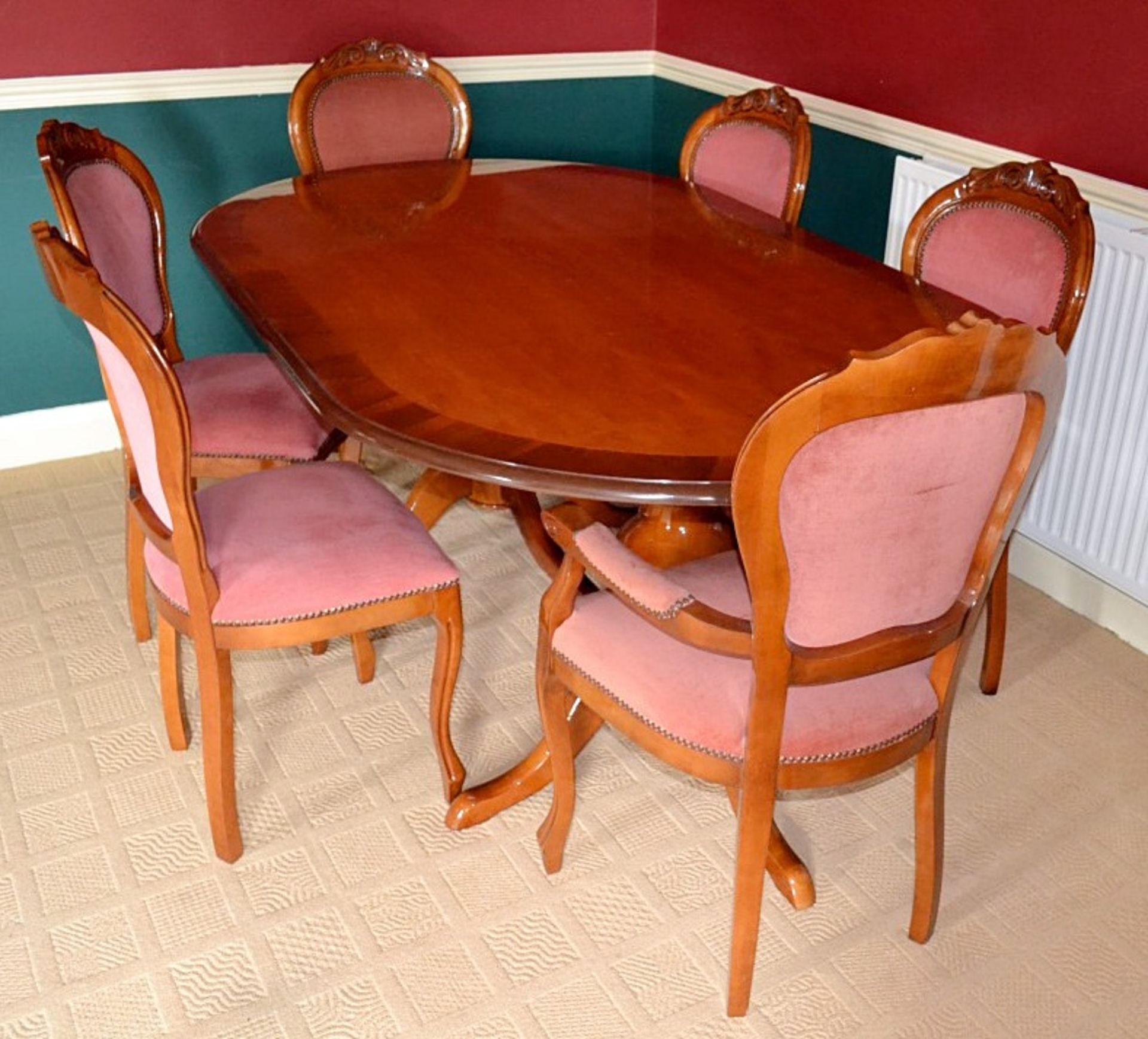 *Just Added* 1 x Large Solid Wood Dining Table With Chairs - From A Grade II Listed Hall In Very