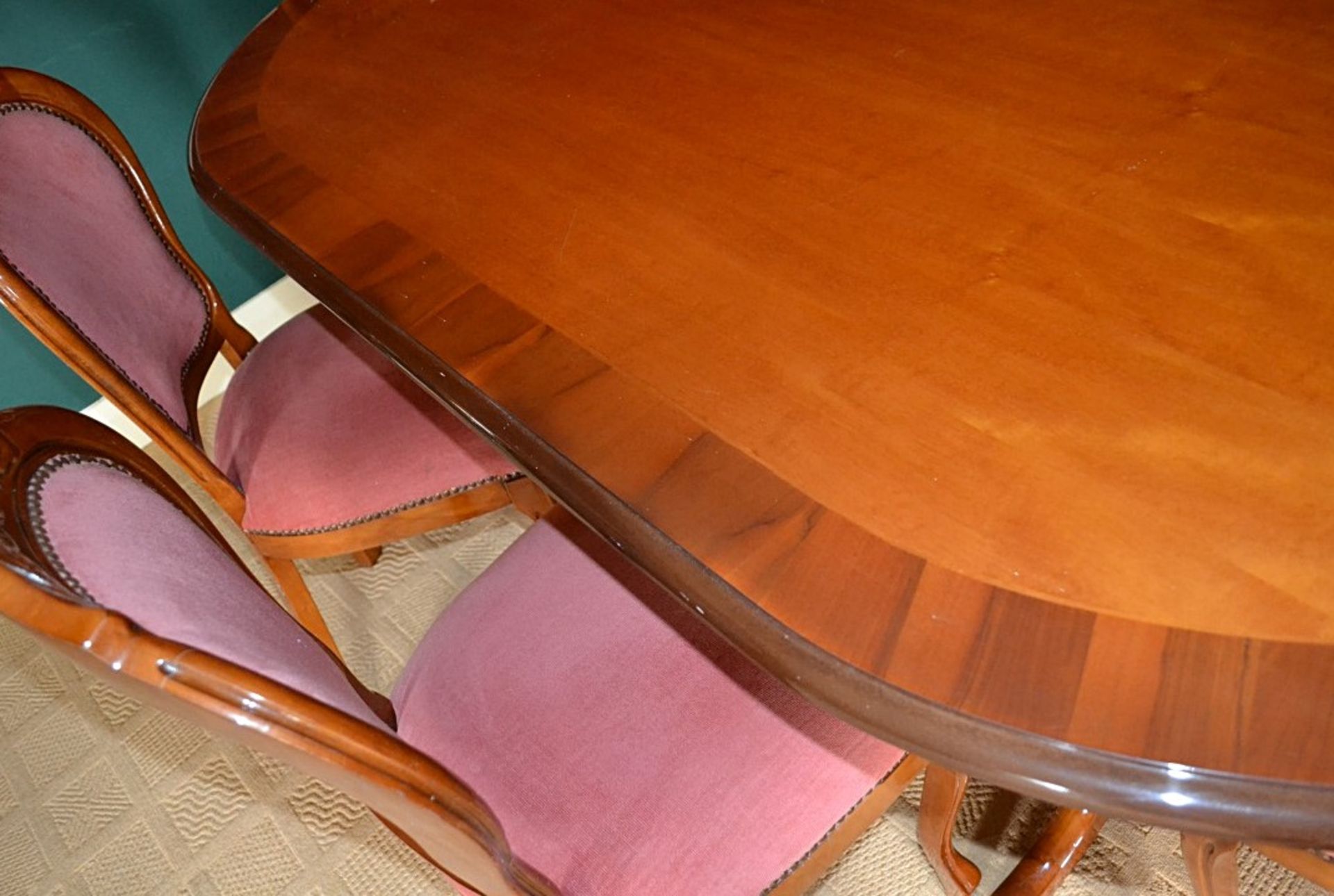 *Just Added* 1 x Large Solid Wood Dining Table With Chairs - From A Grade II Listed Hall In Very - Image 4 of 8