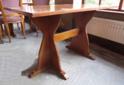 5 x Rectangular Bistro Tables - From A Country Hotel & Restaurant Environment - Dimensions: 122cm (
