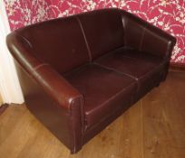 3 x Assorted Sofas - All From A Country Hotel & Restaurant Environment - Chocolate Brown, Faux