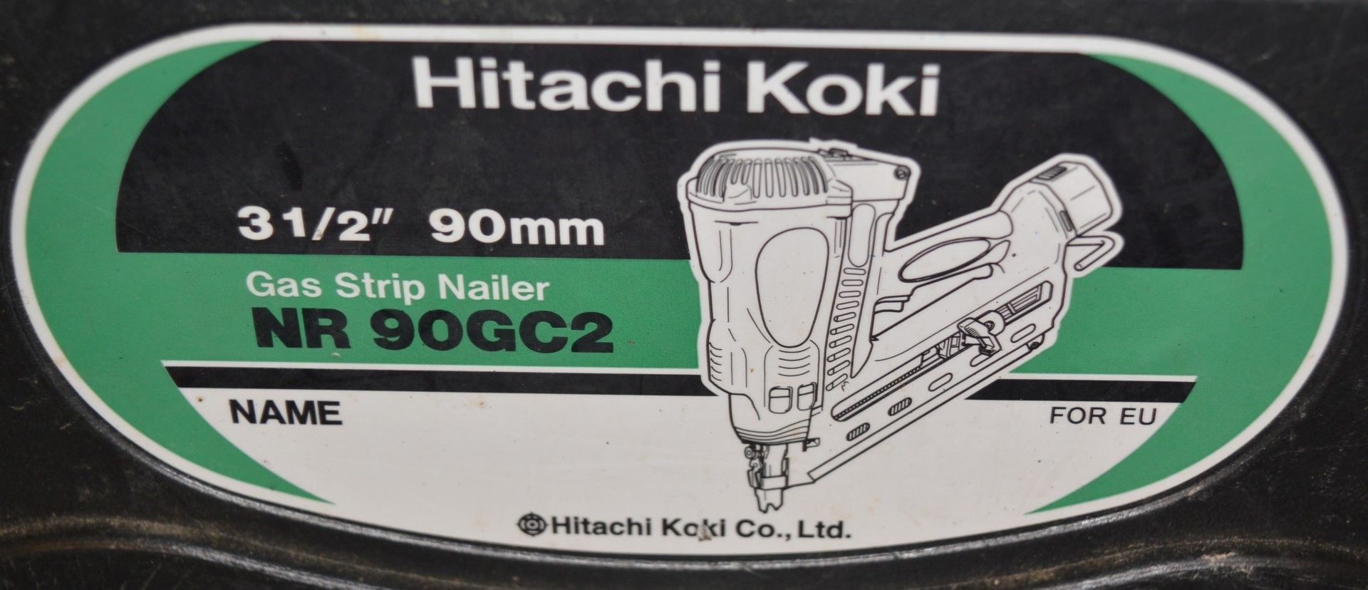 1 x Hitachi Koki NR90GC2 90mm Gas Strip Nail Gun - Includes Case, Charger and Two Batteries - Ref: - Image 2 of 9