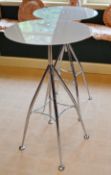 1 x 2 Tall Round Bistro / Bar Tables - From A Clean Manor House Environment In Good Condition -