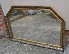 1 x Large Framed Mirror - Dimensions: 97 x 68cm - Ref: KH205 / SHD - CL168 - Location: Flintshire