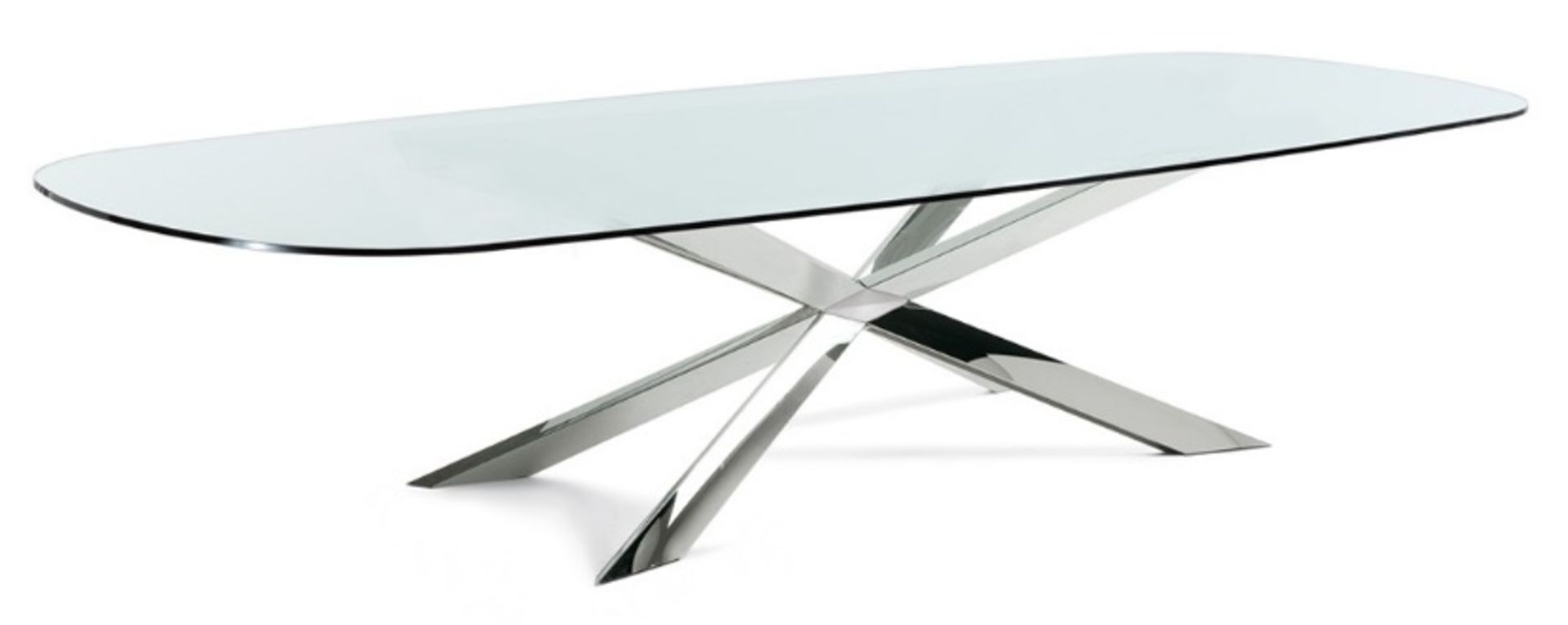 1 x CATTELAN "Spyder" Glass Topped Table - Stunning Piece In Great Condition - Dimensions: