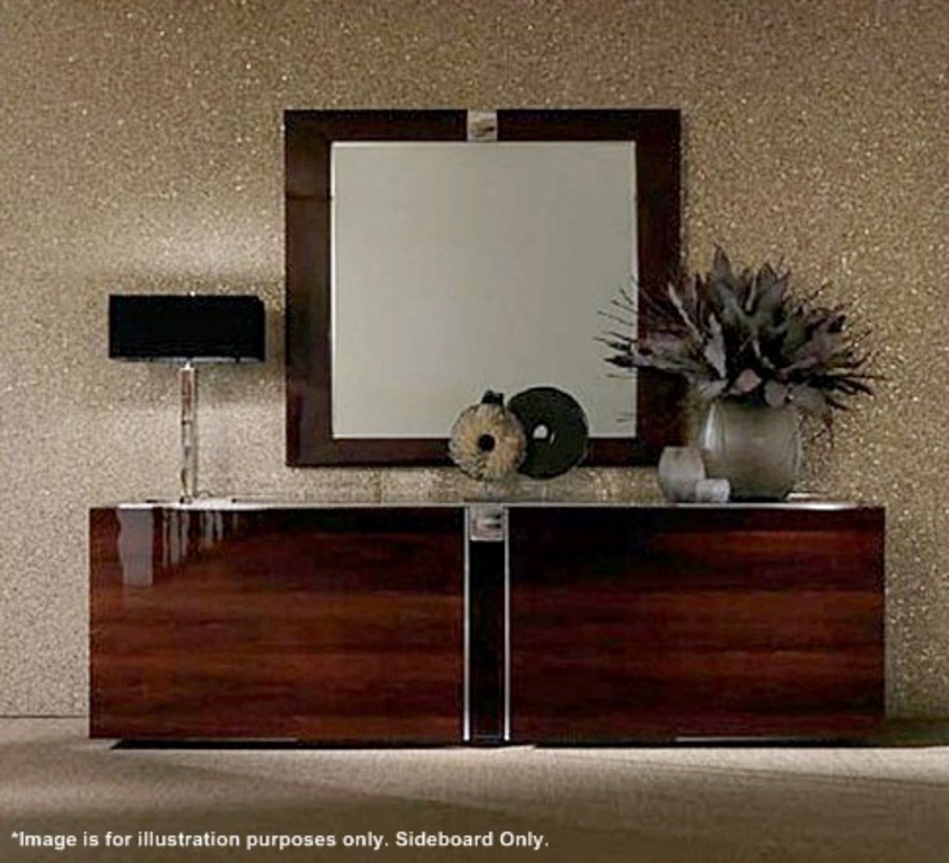 1 x MALERBA "Dress Code" Buffet  / Sideboard - Made From South African Karoo With Lacquer Finish -