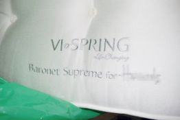 1 x VISPRING "Baronet Supreme" Luxury Zip-Link SUPER KING Mattress - Special Size Length 193  x W160
