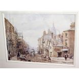 1 x Framed Art Print Depicting a Victorian Street Scene - From A Grade II Listed Hall In Very Good