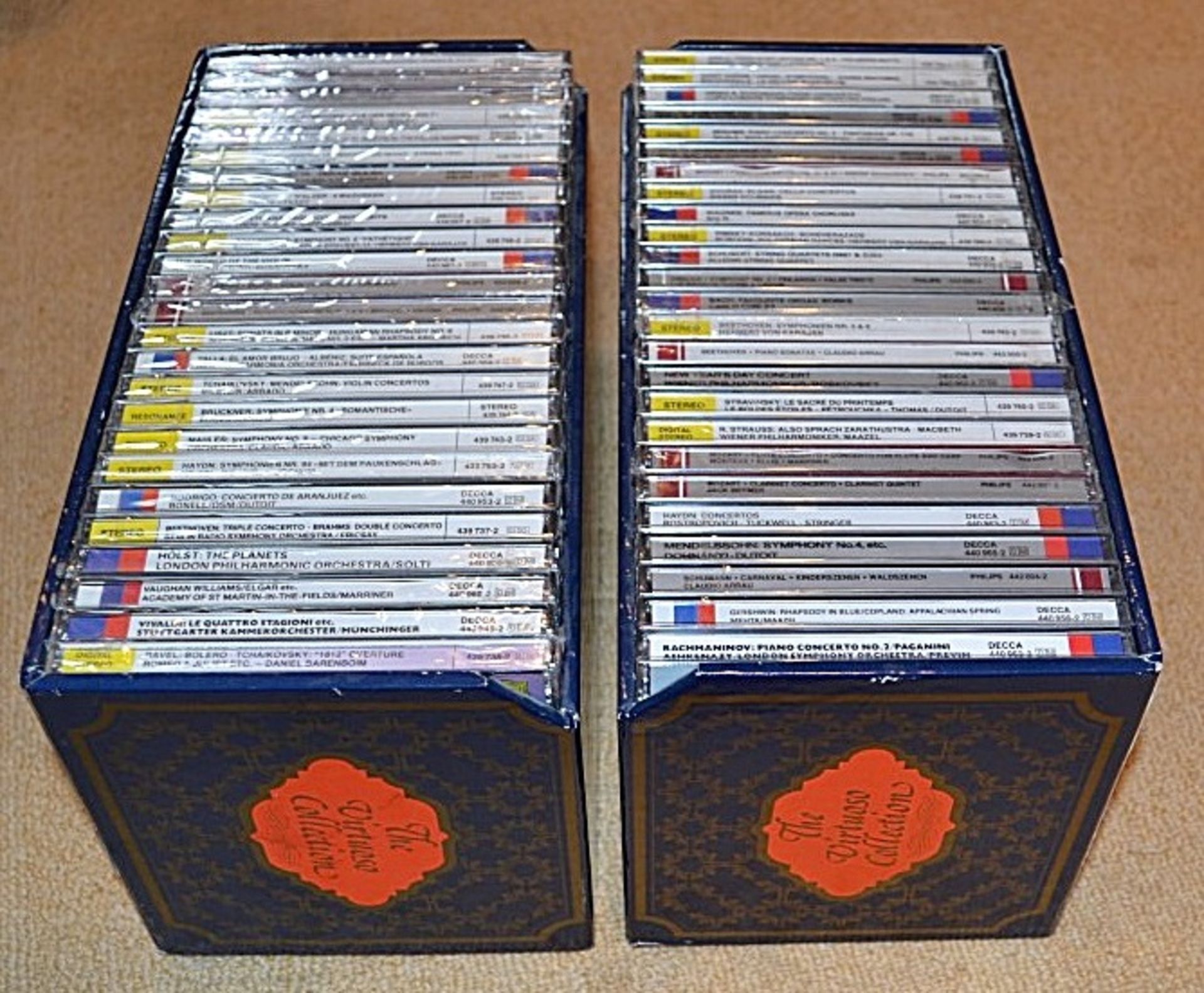 1 x Classical Music 50-CD Boxset - Supplied Over 2 Boxes, As Shown - Preowned, As New, Mostly Sealed