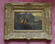 1 x Original Oil Painting "The Flute" - Circa 1700 - From A Grade II Listed Hall In Good Condition -