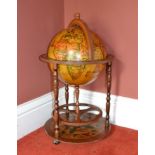 1 x Globe Minibar Drinks Trolley - From A Grade II Listed Hall - Lavishly Decorated All Over