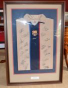 1 x Marc Overmars Autographed Shirt - Signed By The Barcelona Squad 2002 / 2003 Season - From A