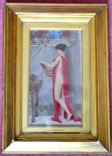 1 x Original Painting By J. W. Godward (John William Godward) - Title: REVERIE - Year 1905 - From